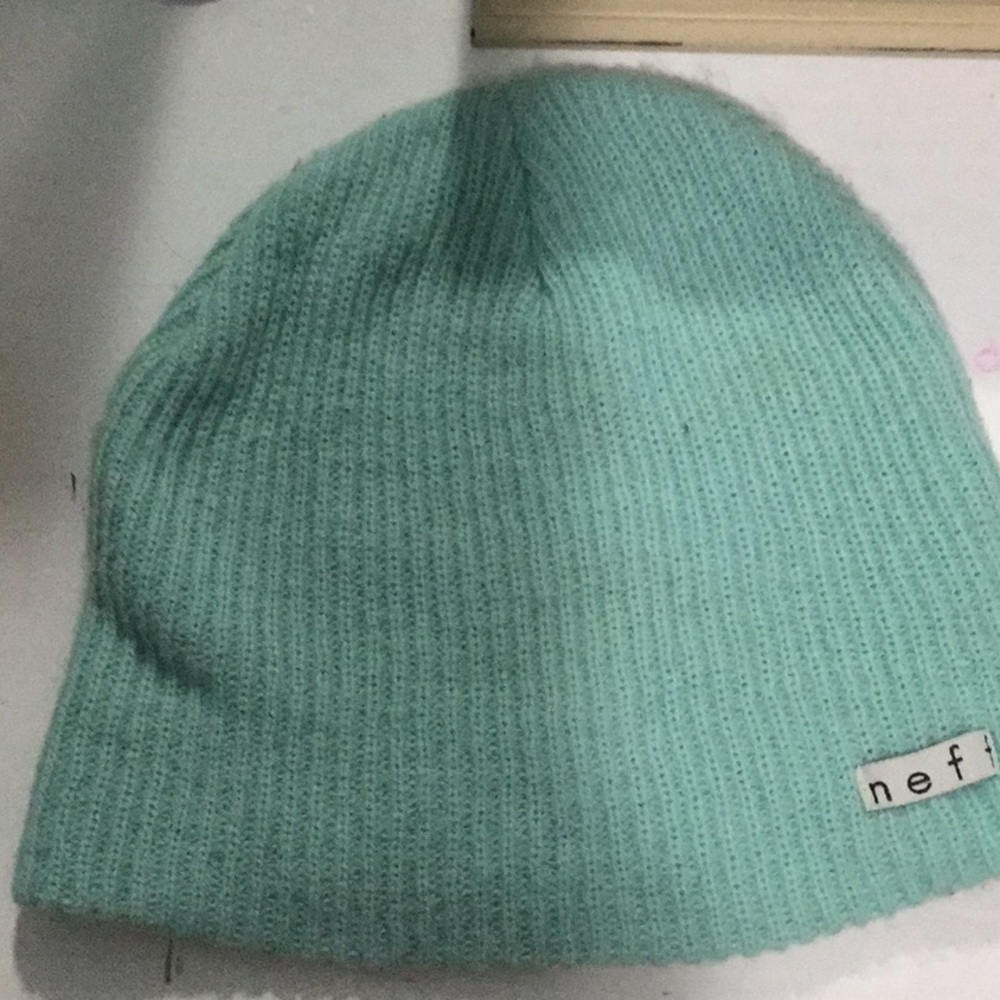 Blue beanie hat (perfect of the winter time)
